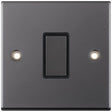 Selectric 5M Black Nickel 1 Gang 10A 2 Way Switch with Black Insert