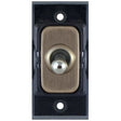 Selectric GRID360 Antique Brass 10A 2 Way Toggle Switch Module with Black Insert