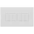 Selectric Smooth 6 Gang 10A 2 Way Switch