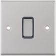 Selectric 7M-Pro Satin Chrome 1 Gang 10A Intermediate Switch with Grey Insert
