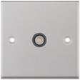 Selectric 7M-Pro Satin Chrome 1 Gang TV Socket with Grey Insert