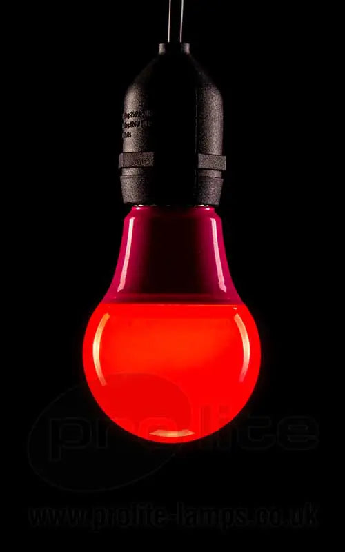 GLS LED 240v 6w E27/ES Red Dimmable