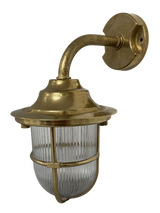 Navigator Goose Neck Wall Lantern - Raw Brass