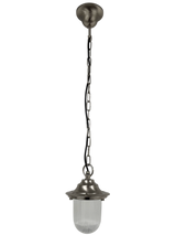 Navigator Pendant Lantern Plain - Satin Nickel