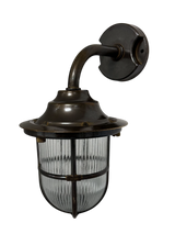Navigator Goose Neck Wall Lantern - Antique Brass