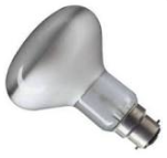 R80100BC-SP-PH - 240v 100w Ba22d/BC Diffused 30° 80mm Relflector.