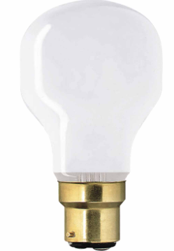 Philips GL40BC-SW-2-GE - 240v 40w Ba22d Softone White A55  2 pack