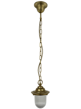 Navigator Pendant Lantern Plain - Raw Brass