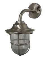Navigator Goose Neck Wall Lantern - Satin Nickel
