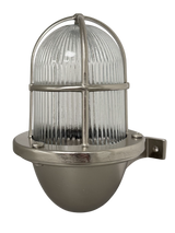 Navigator Small Wall Lantern Uplight - Satin Nickel