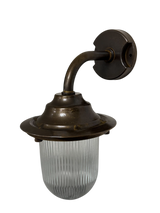 Navigator Goose Neck Wall Lantern Plain - Antique Brass