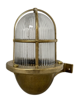 Navigator Small Wall Lantern Uplight - Raw Brass