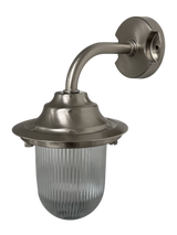 Navigator Goose Neck Wall Lantern Plain - Satin Nickel
