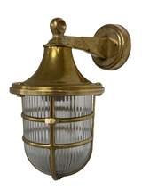 Navigator Large Wall Lantern - Raw Brass