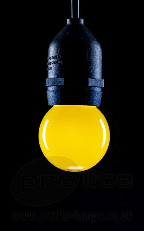 Golf Ball LED 240v 1.5w Ba222d/BC Yellow