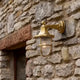 solid brass wall lantern 220mm x 270mm