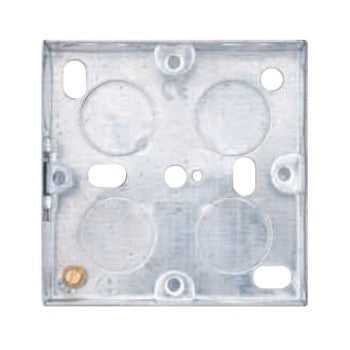 Selectric 1-2 Gang Galvanised Steel Back Box