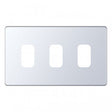 Selectric 5M-Plus GRID360 Polished Chrome 3 Gang Faceplate
