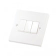 Selectric Square LG203-1 3 Gang 1 Way 10A Switch