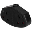 Selectric 8828RB 2 Gang 13 Amp Heavy Duty Trailing Socket – Unswitched – Black Trailing Sockets Selectric - Sparks Warehouse