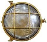 05842 Solid Brass Porthole Bulkhead Large 210mm x 90mm - Lampfix - Sparks Warehouse