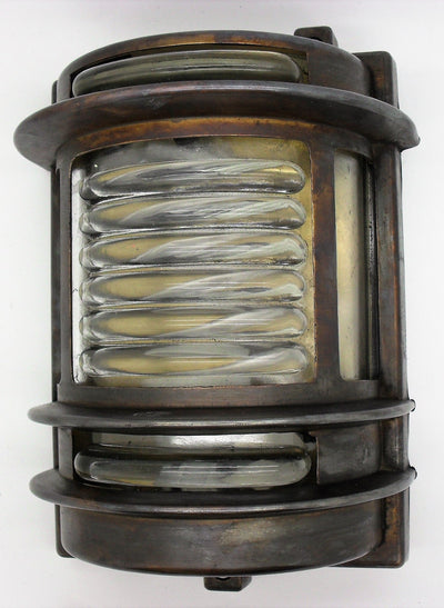09005 Solid Antique Brass Wall Light 210mm x 140mm - Lampfix - Sparks Warehouse