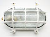09015 Solid Brass Bulkhead Standard Large 120mm x 225mm - White - Lampfix - Sparks Warehouse