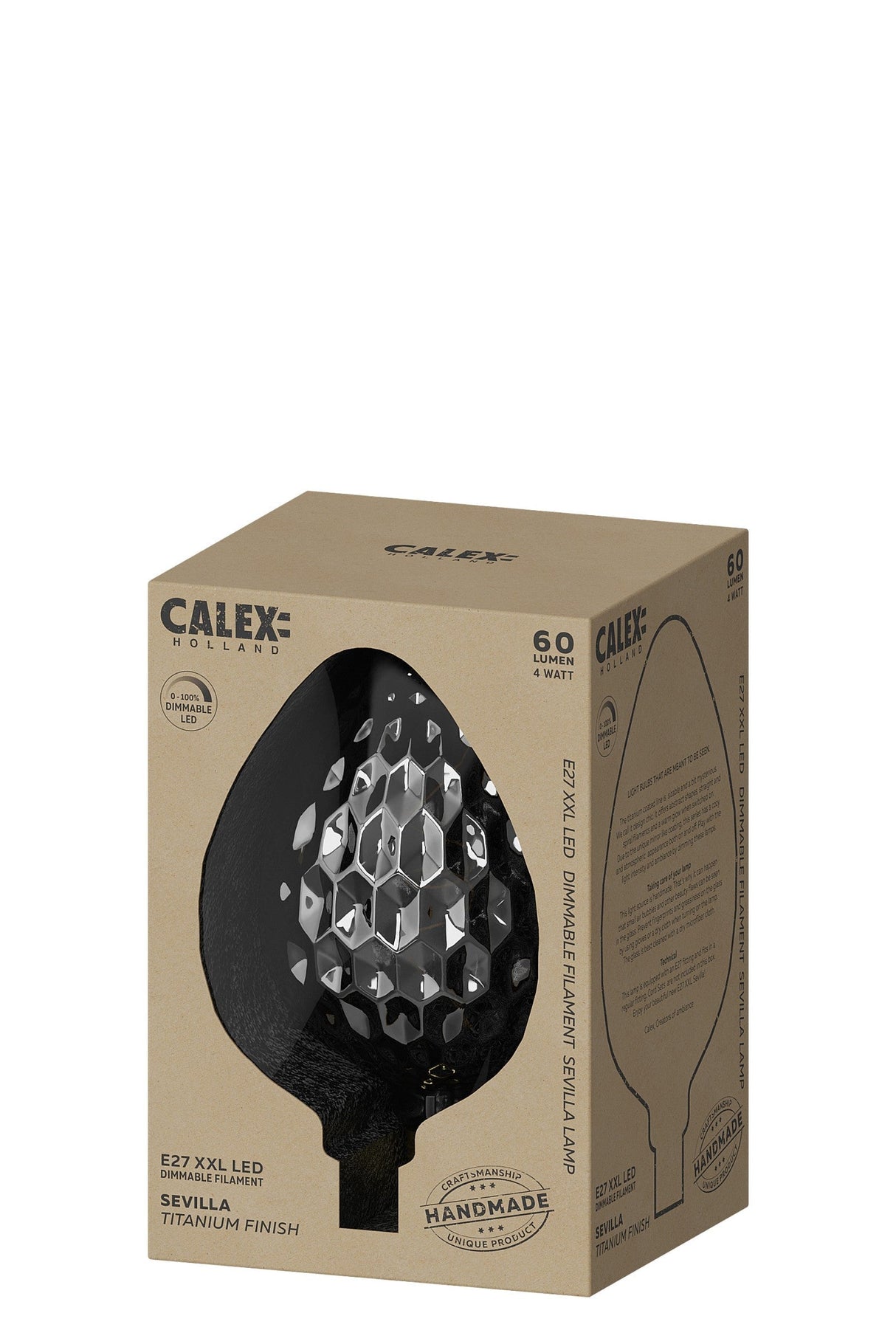 Sevilla Titanium LED lamp 4W 60lm 2100K Dimmable