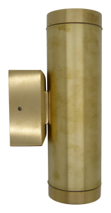 solid brass navigator up down wall light raw brass - Caradok
