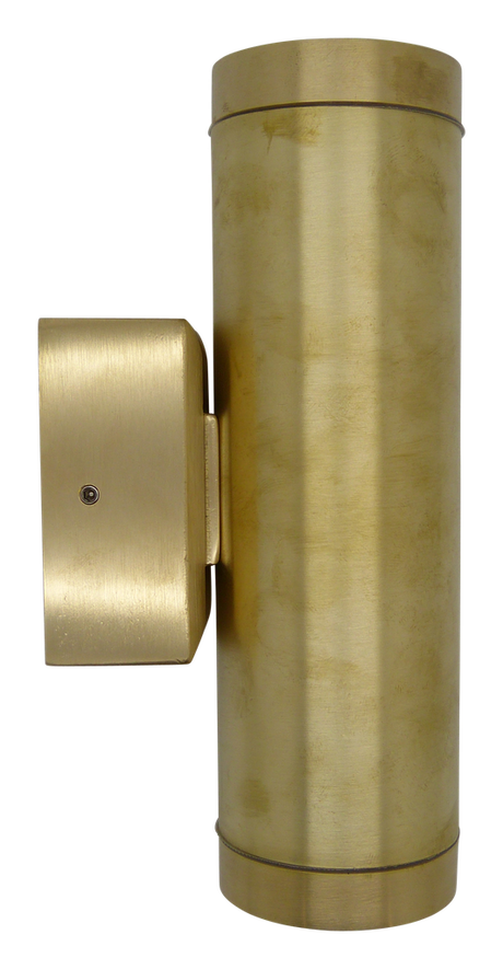 solid brass navigator up down wall light raw brass - Caradok