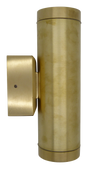 solid brass navigator up down wall light raw brass - Caradok