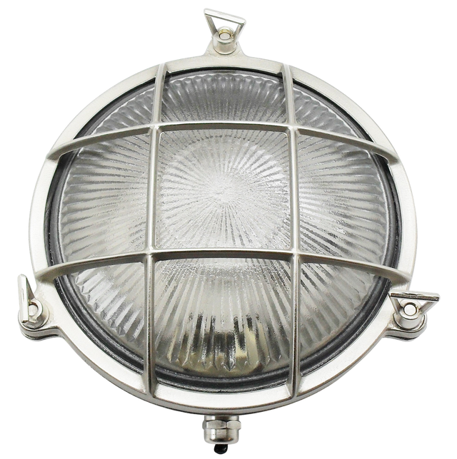 solid brass small porthole bulkhead satin nickel - Caradok