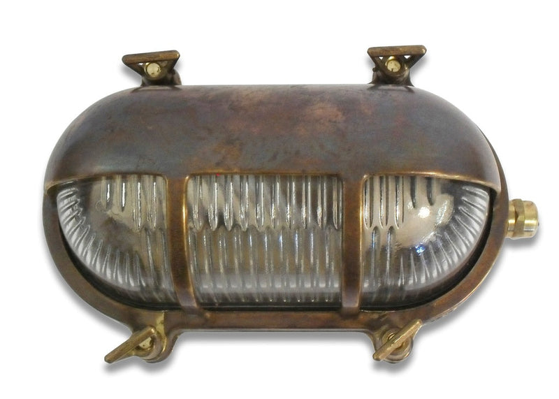 navigator solid brass eyelid bulkhead antique brass - Caradok