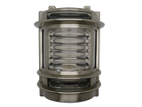 solid brass navigator wall light satin nickel - Caradok