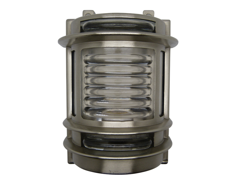 solid brass navigator wall light satin nickel - Caradok