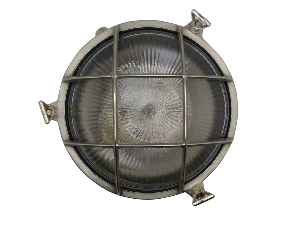 solid brass large porthole bulkhead satin nickel - Caradok
