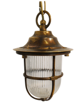 solid brass navigator pendant lantern antique brass - Caradok