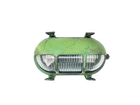 navigator solid brass eyelid bulkhead verdigris - Caradok