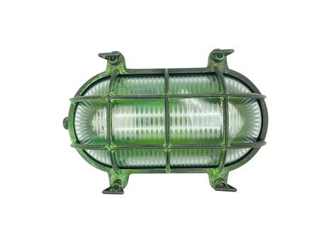 large standard solid brass bulkhead verdigris - Caradok