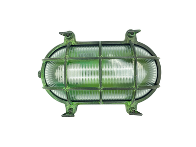 large standard solid brass bulkhead verdigris - Caradok
