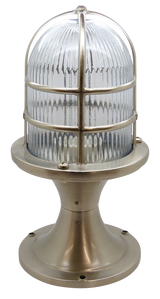 solid brass large post light satin nickel - Caradok