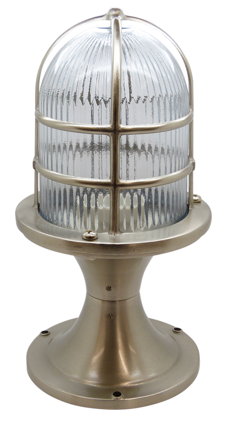 solid brass large post light satin nickel - Caradok