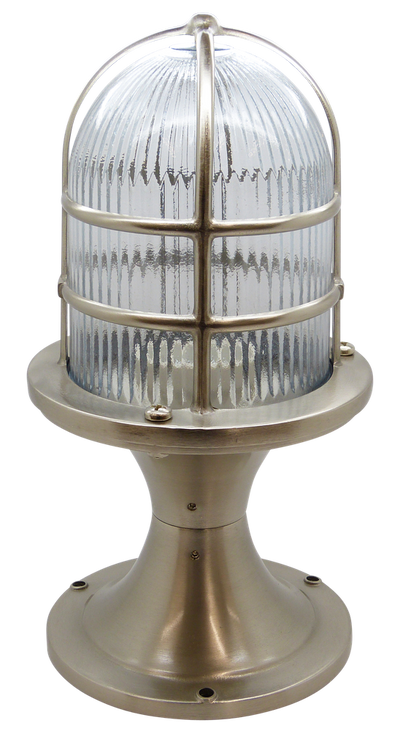 solid brass large post light satin nickel - Caradok
