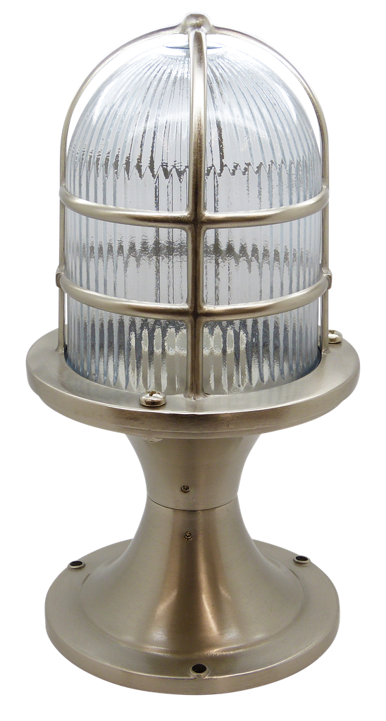 solid brass large post light satin nickel - Caradok