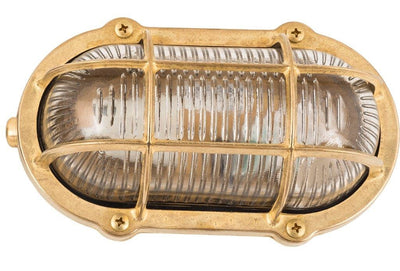 solid brass large standard bulkhead raw brass - Caradok