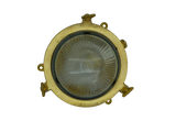 solid brass porthole plain frosted bulkhead g9 mini 140mm x 60mm - Caradok