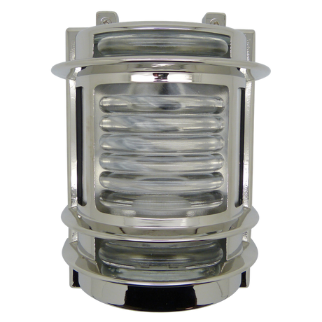 solid brass navigator wall light mirror nickel - Caradok