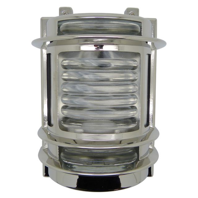 solid brass navigator wall light mirror nickel - Caradok