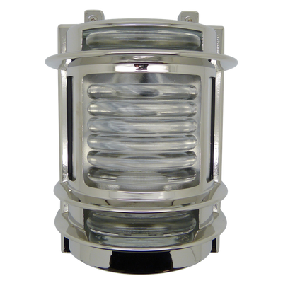 solid brass navigator wall light mirror nickel - Caradok