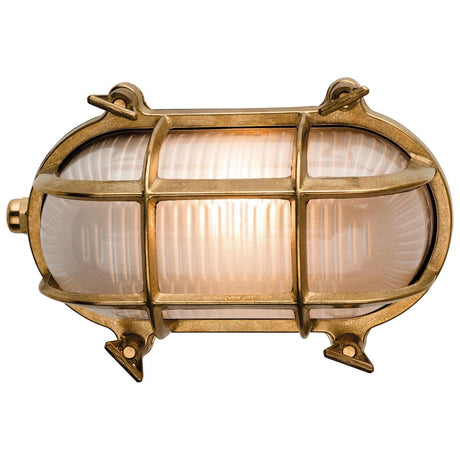 The Cernow Standard Bulkhead Small IP64 Solid Brass - Raw Brass - Caradok